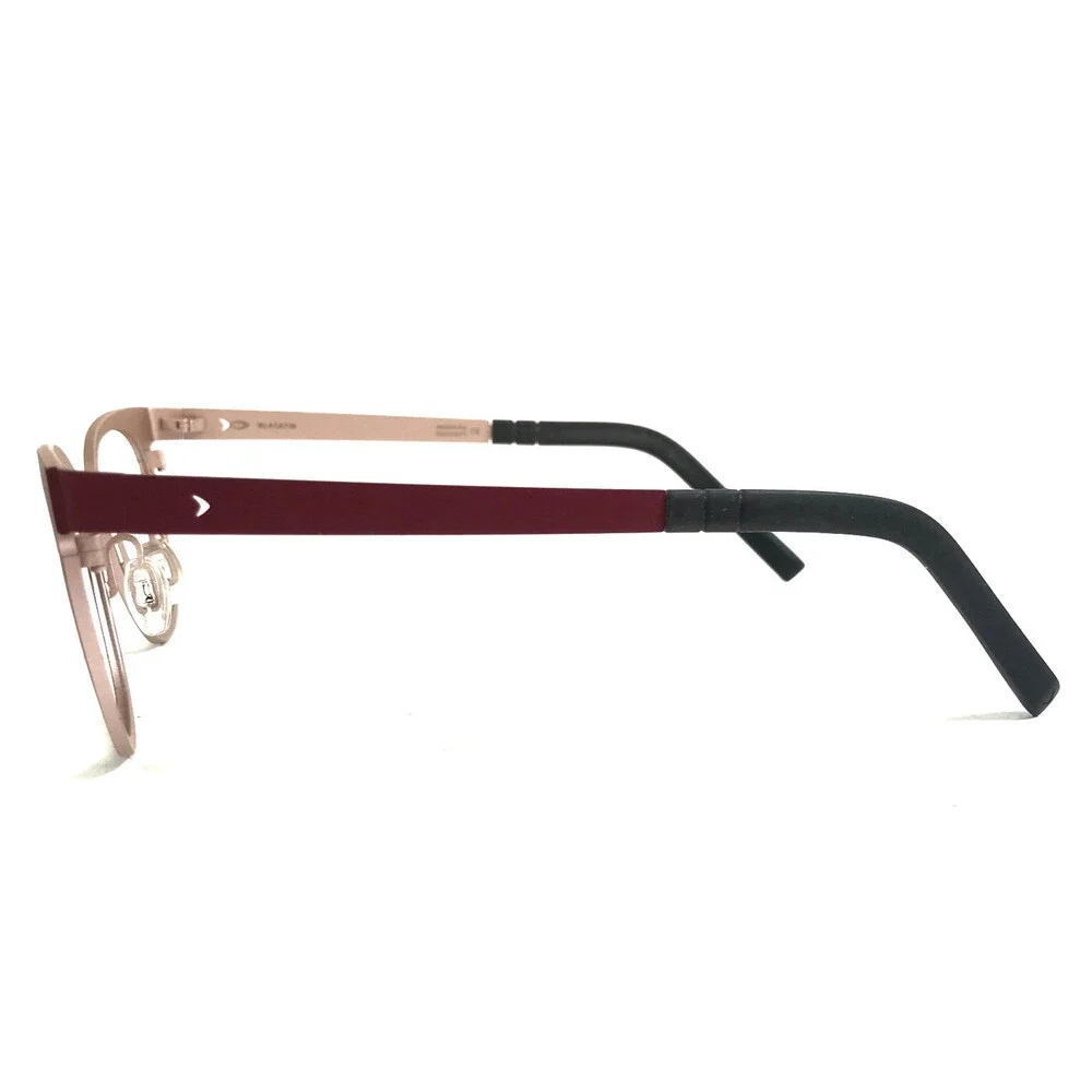 Blackfin Eyeglasses Frames BF878 COL.1115 Red Pink Titanium Cat Eye 47-18-145